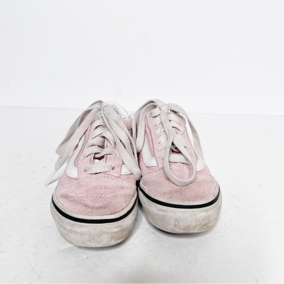Vans Pink Skate Suede Canvas Classic Sneakers Size 11 Girls - Picture 2 of 6